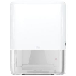 Tork Peakserve mini dispenser di asciugamani in plastica bianca