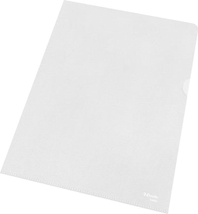 Cartella Esselte in pp - 30% plastica riciclata pre-consumo - A4 - trasparente - 100 tasche