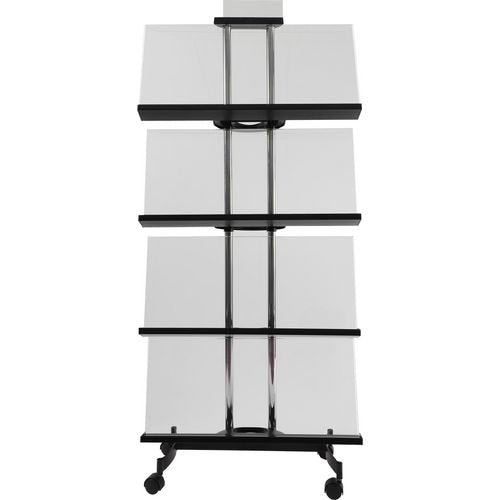 Portadepliant alba pur m acciaio argento nero
