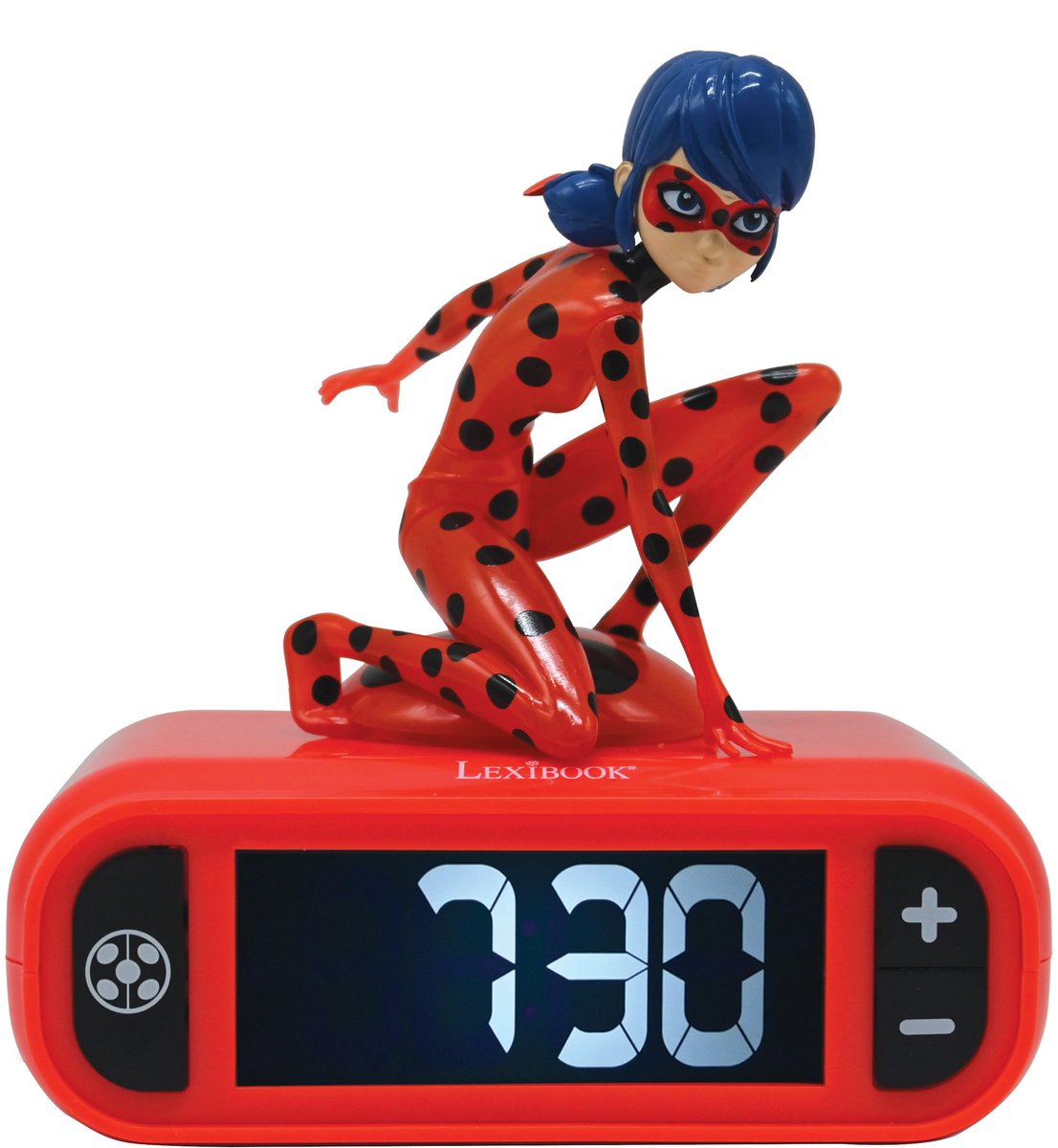 Lexibook - sveglia digitale miracolosa con luce notturna snooze, orologio, coccinella luminosa, rosso - rl800mi