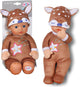 Bebé nacido ciervo dormido - 30 cm - muñeca bebé