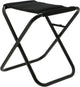 Travellife barletta campingkruk zwart - ventilerend en sneldrogend 2d mesh - inclusief inklapbeveiliging