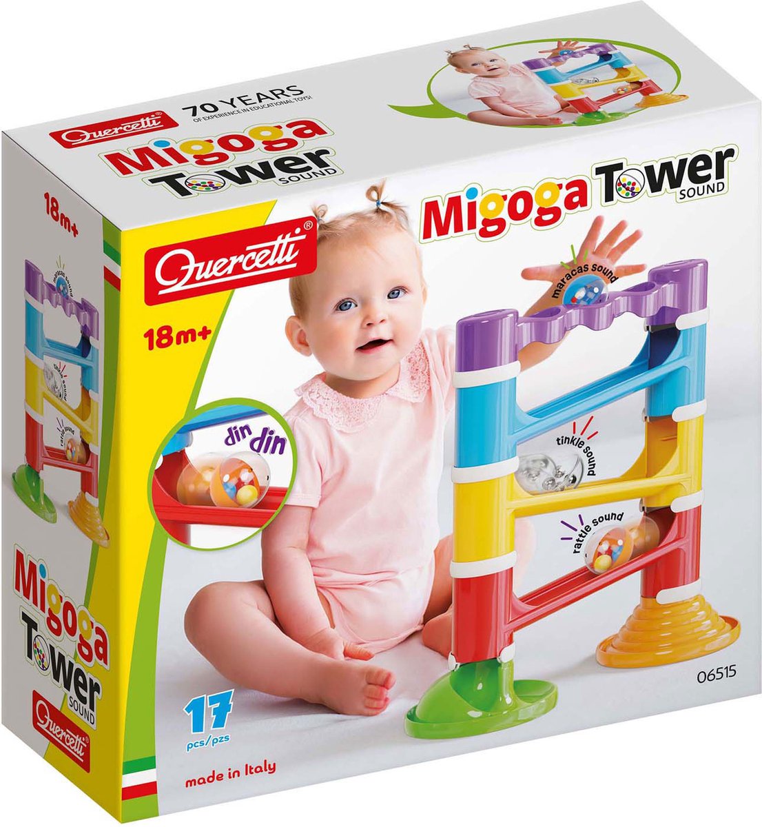 Tercetti Migoga Knikkerbaan Tower con suono, 17dlg.