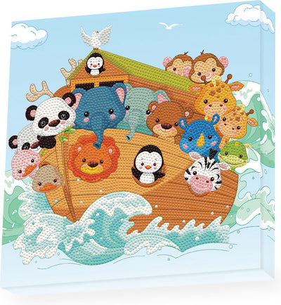 Diamond dotz® diamante dotz - juego de pintura de diamantes - 28x28cm - animales - Arca de Noé