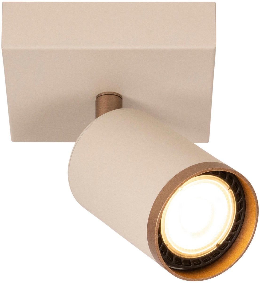 Lucide regina - plafondspot (plafondlamp) - 1xgu10 - taupe | essential