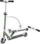 Globber kinderstep - flow - groen chrome - lichtgevende wielen - vouwbaar - vanaf 5 jaar