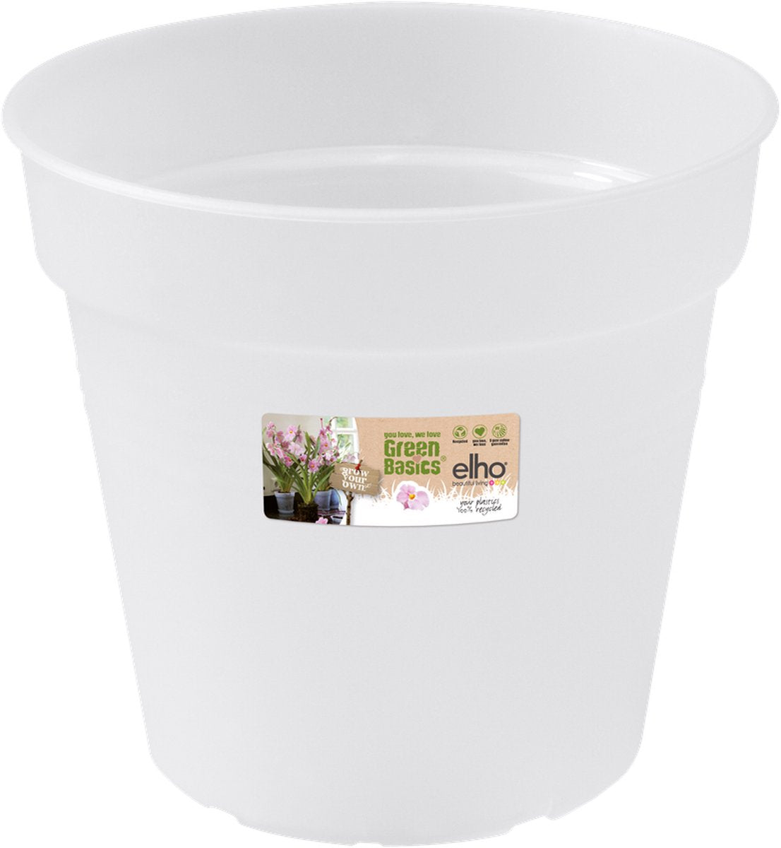 Elho green basics orchidee 13cm - transparant
