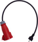 Blaupunkt ev adaptor adap2 red cee schuko | 1 fase naar 3 fase stekker