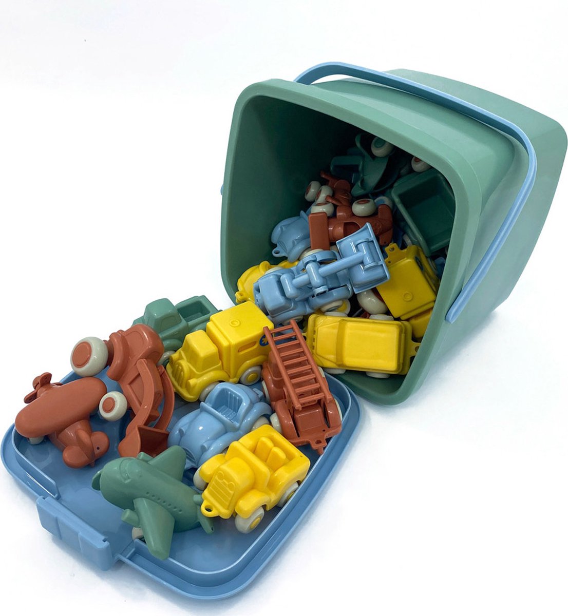 Viking Toys - re:line - cubo con 30 vehículos