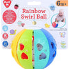Play rainbow Dwarrel ball with ratchet sound
