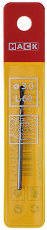 Mack 1018442 - Broca para hormigón DIN 8039 ø 3,0 x 60 mm | 5 piezas