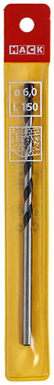 Mack 1018461 - Broca para hormigón DIN 8039 ø 6,0 x 150 mm | 5 piezas
