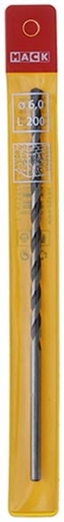 Mack 1018462 - Broca para hormigón DIN 8039 ø 6,0 x 200 mm | 5 piezas