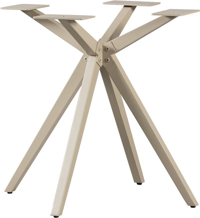 Gamba a croce in legno Holland - metallo - grigio dakar - 72x80x80