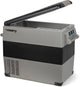 Frigo portatile Steamy-e a compressore elettrico doppio scomparto - 49 litri - 12v e 230v - per auto e campeggio - grigio