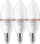 Philips LED Lampada LED RGB intelligente Philips, C37, attacco E14, 470 lm, pacco da 3