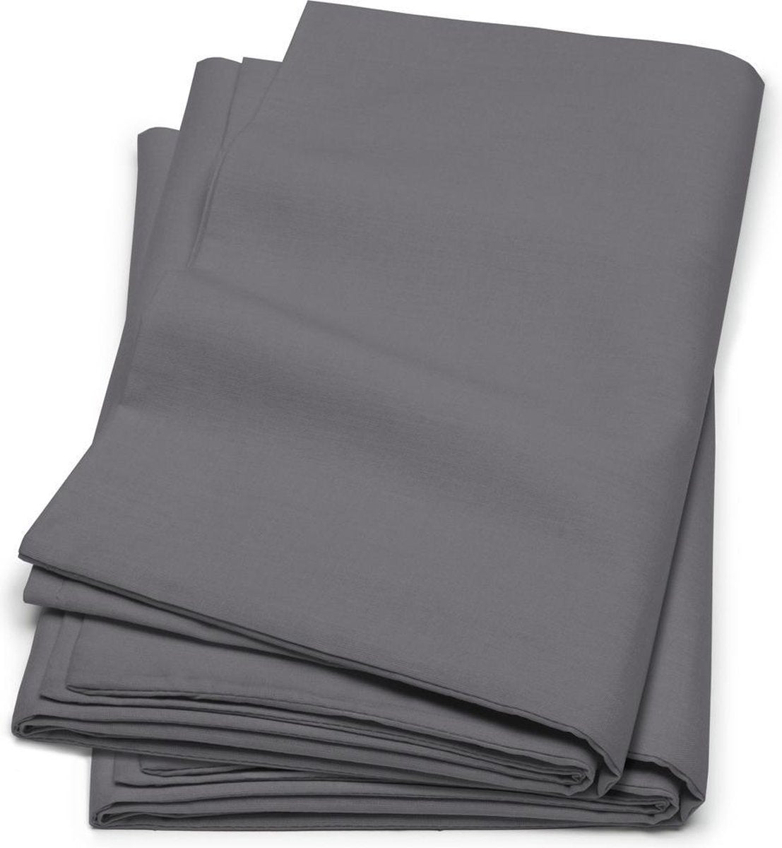 Cinderella - flanel - kussenslopen - 60x70 cm - set van 2 - antraciet