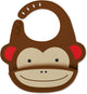 Babero de silicona skip hop zoo fold go - mono