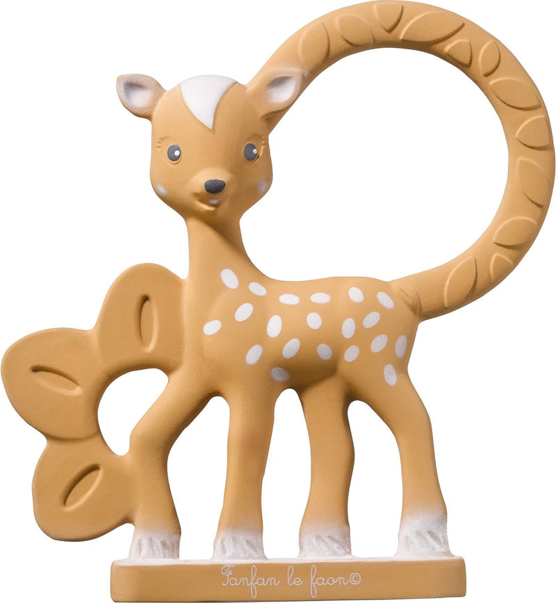 Mordedor Sophie la jirafa fanfan el ciervo – caucho natural – superficies suaves en relieve para las encías – fácil de agarrar – apto a partir de 0 meses