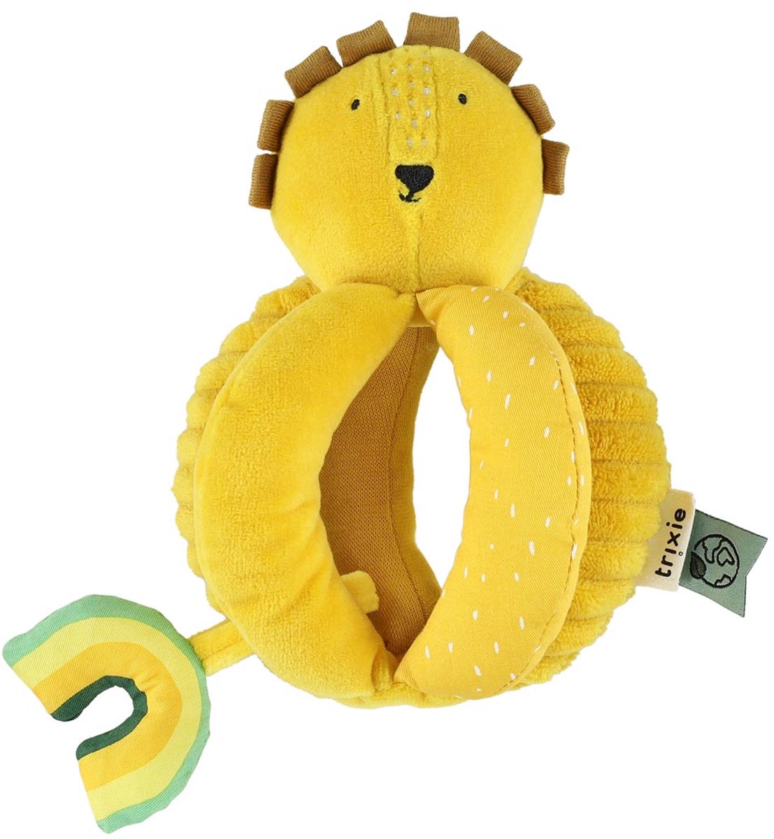 Trixie Bola de agarre Mr. Lion – 3m+ – con sonido arrugado - ideal como regalo de nacimiento - león