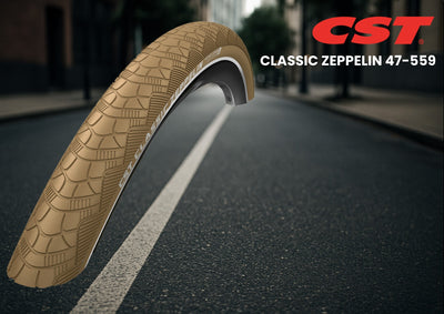 Cst pneumatico zeppelin 26 x 1.75'' 47-559 - kaki con riflesso