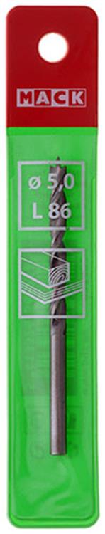 Mack 1018505 - taladro para madera + punto de centrado ø 5,0 x 86 mm | 5 piezas