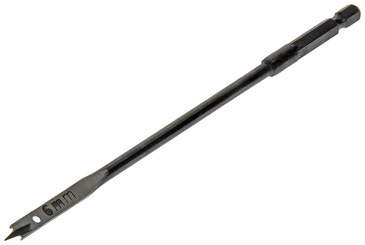 Mack 1018512 - Broca plana para madera DIN 7487 ø 6,0 x 160 mm | 5 piezas