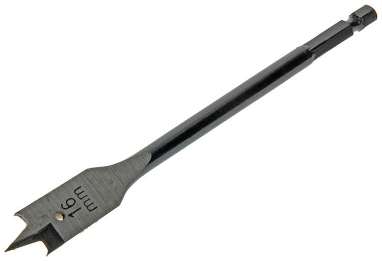 Mack 1018517 - Broca plana para madera DIN 7487 ø 16,0 x 160 mm | 5 piezas