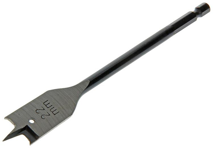 Mack 1018520 - Broca plana para madera DIN 7487 ø 22,0 x 160 mm | 5 piezas