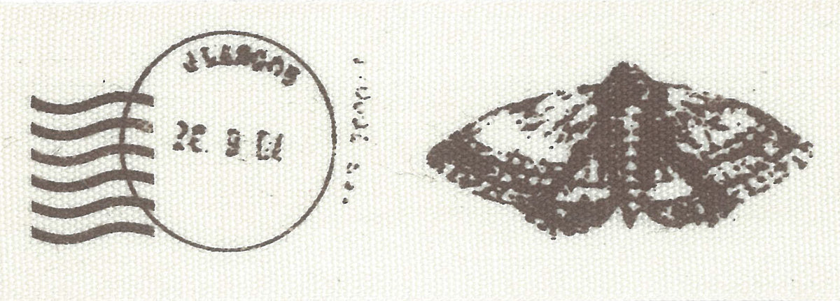 Vaessen creative • ribbon 25mx25mm postmark butterfly