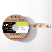 Vaessen creative • ribbon 25mx25mm postmark butterfly - afbeelding 2