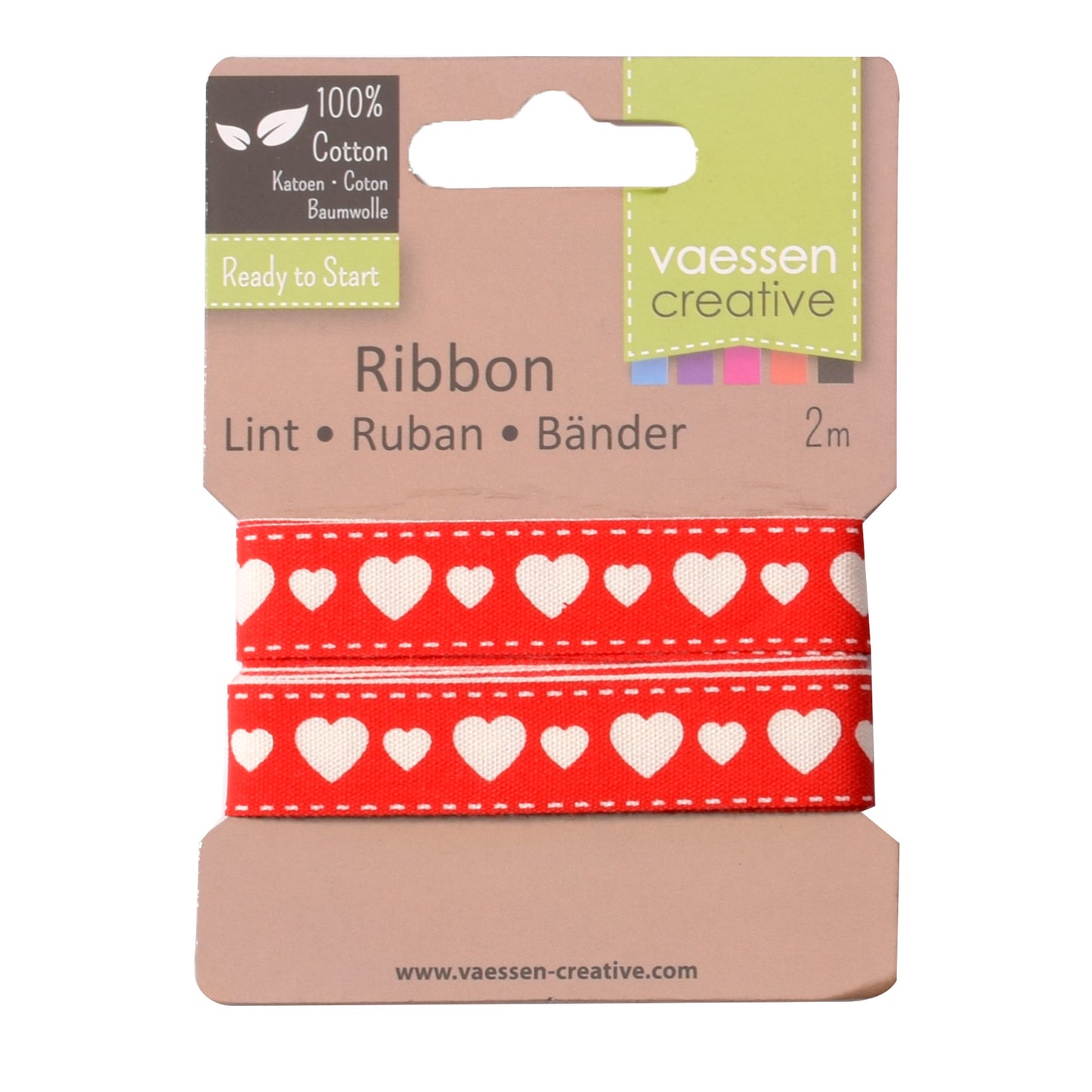 Vaessen creative • nastro cuore 2mx15mm