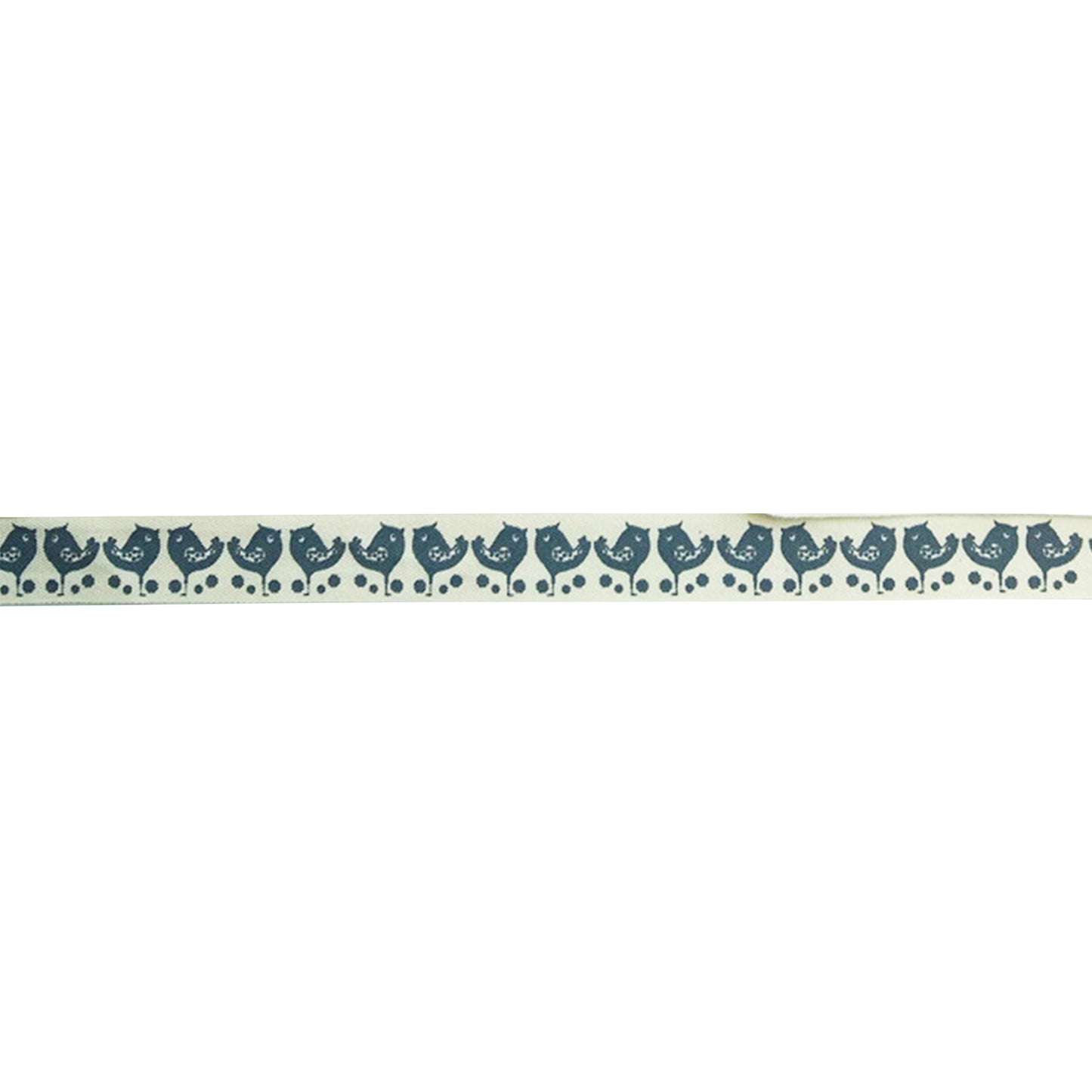 Vaessen creative • nastro 20mx15mm uccello grigio bianco