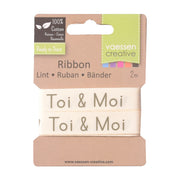 Vaessen creative • ribbon 2mx15mm fr toi moi - afbeelding 2