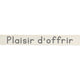 Vaessen creative • cinta 2mx15mm fr plaisir d'offrir