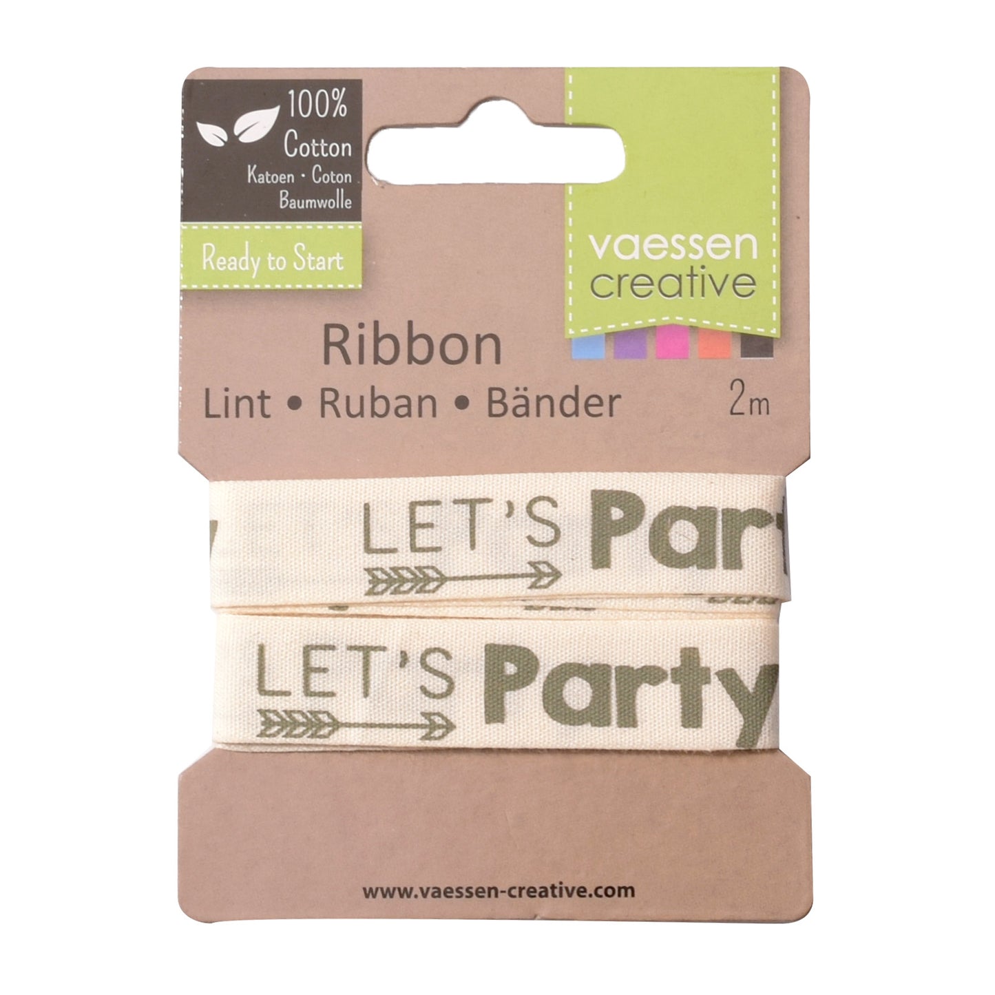 Vaessen creative • cinta 2mx15mm esp vamos de fiesta