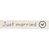 Vaessen creative • ribbon 2mx15mm eng just married