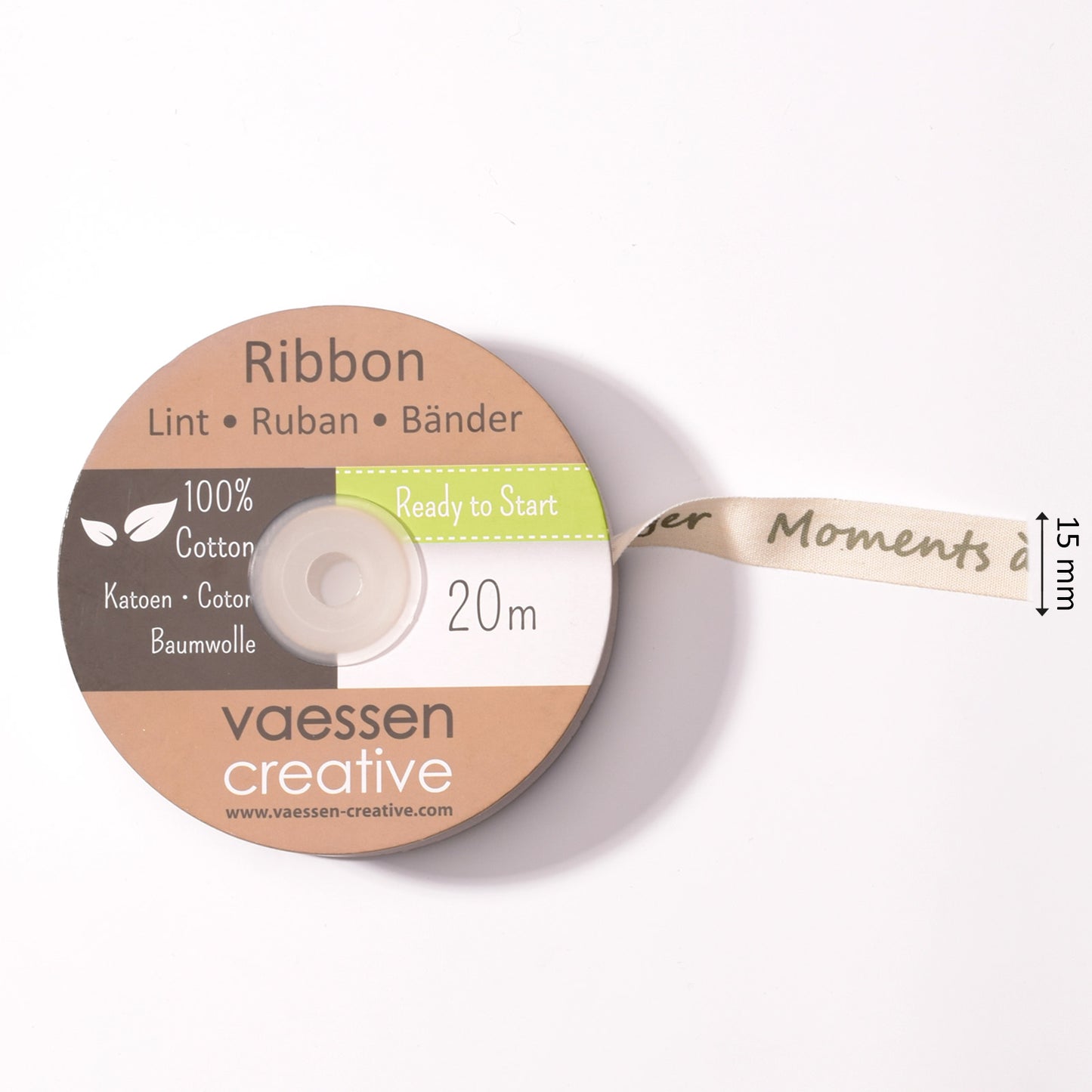 Vaessen creative • nastro 20mx15mm per momenti da partager