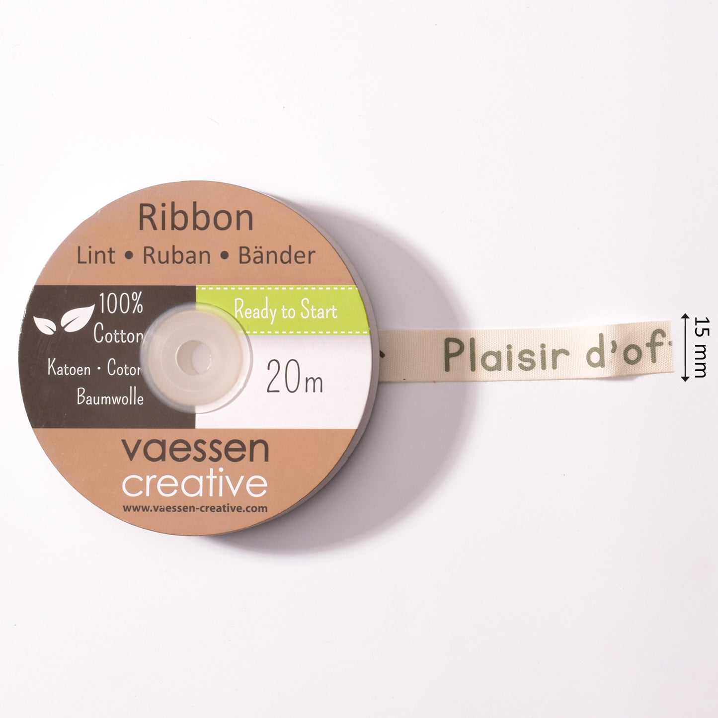Vaessen creative • nastro 20mx15mm fr plaisir d'offrir