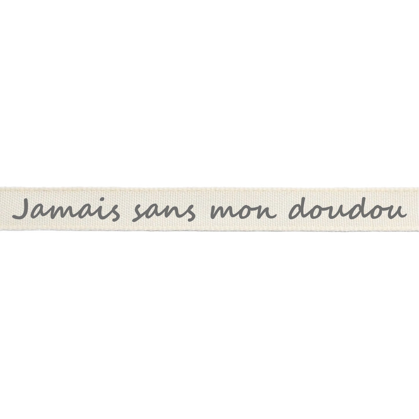 Vaessen creative • ribbon 20mx15mm fr jamais sans mon doudou