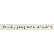 Vaessen creative • ribbon 20mx15mm fr jamais sans mon doudou - afbeelding 1