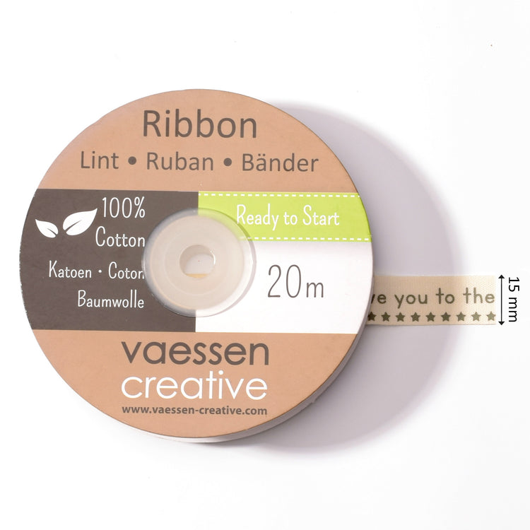 Vaessen creative • nastro 20mx15mm ita ti amo tantissimo