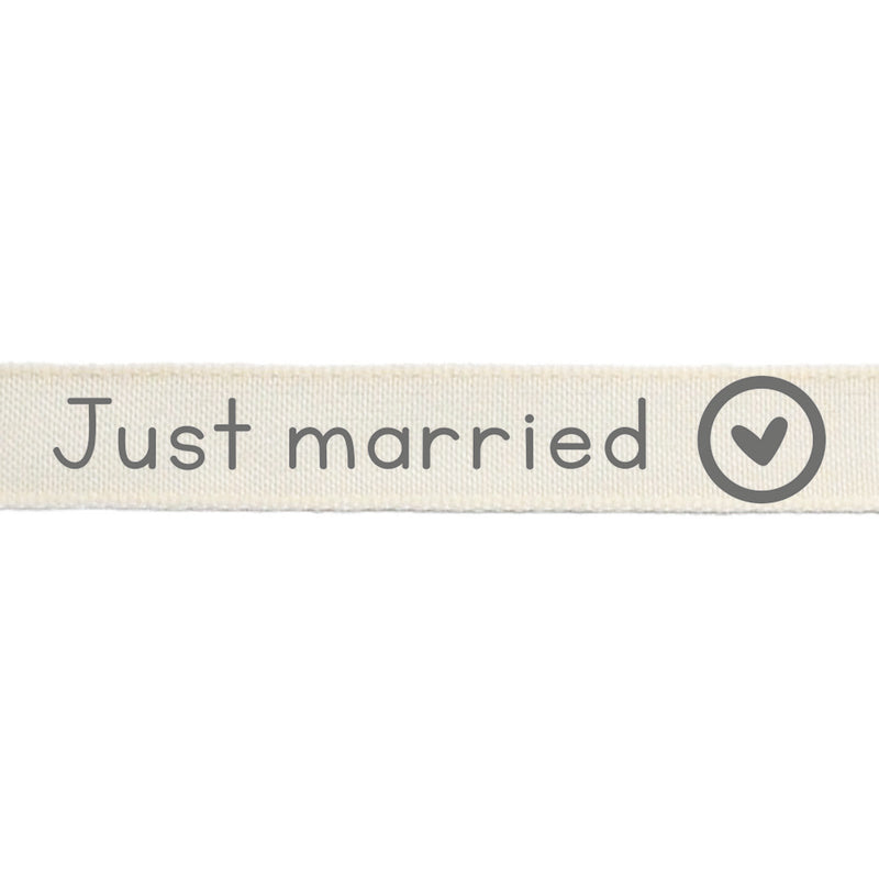 Vaessen creative • ribbon 20mx15mm eng just married