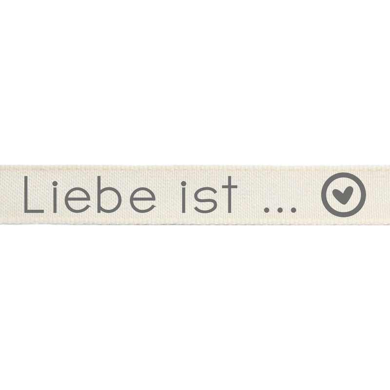 Vaessen creative • ribbon 20mx15mm de liebe ist ...