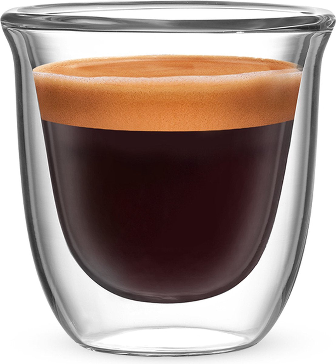 Bialetti firenze dubbelwandige espresso glazen – 80 ml – set van 2 – borosilicaatglas – vaatwasserbestendig