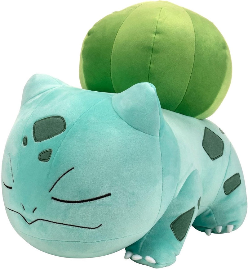Jazwares pokémon peluche addormentato peluche balbasauro, 45 cm