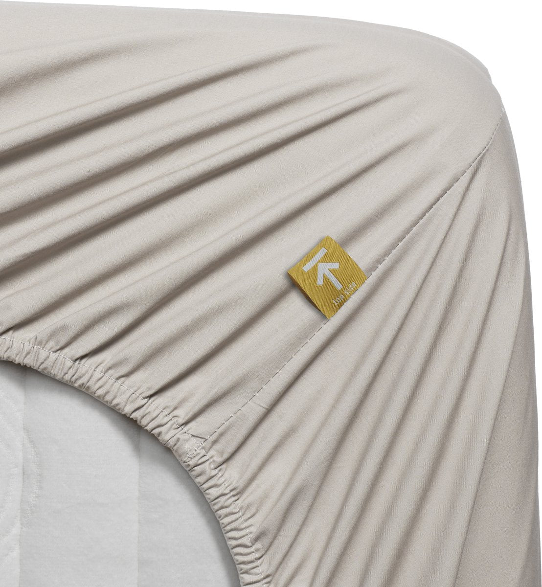 Beddinghouse percale katoen - topper hoeslaken - 80x200 - naturel