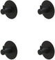 Ganci per asciugamani Tiger Rhino (4 pezzi) - senza foratura - autoadesivi - nero opaco
