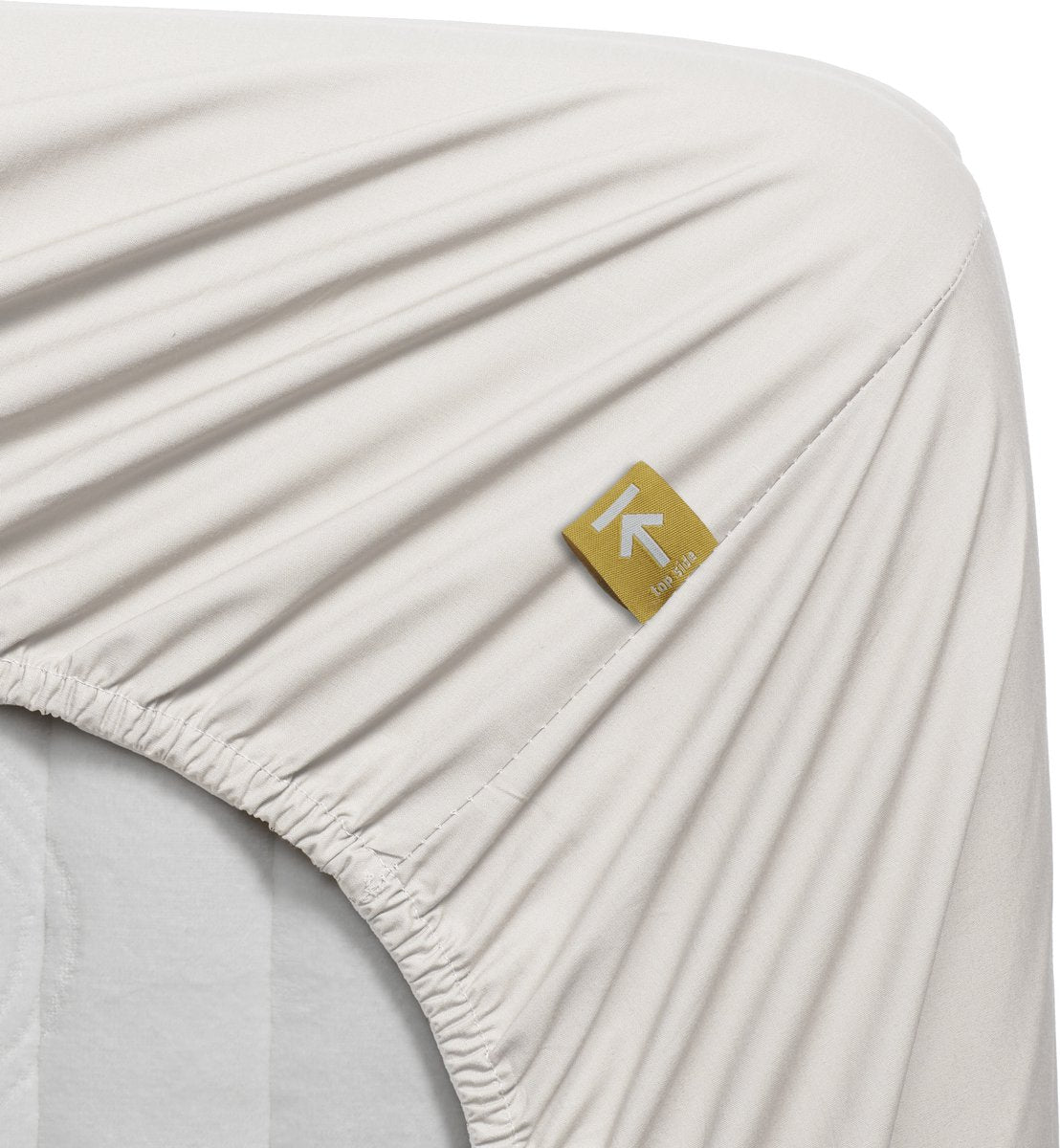 Beddinghouse percale katoen - hoeslaken - 90x220 - gebroken wit