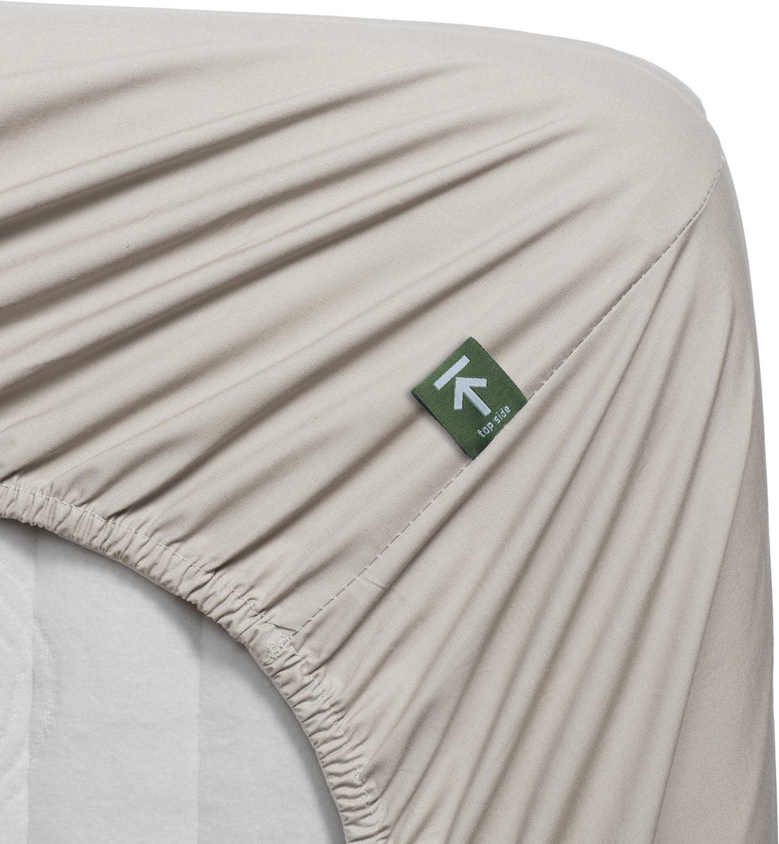 Beddinghouse percale katoen - topper hoeslaken - 180x220 - naturel